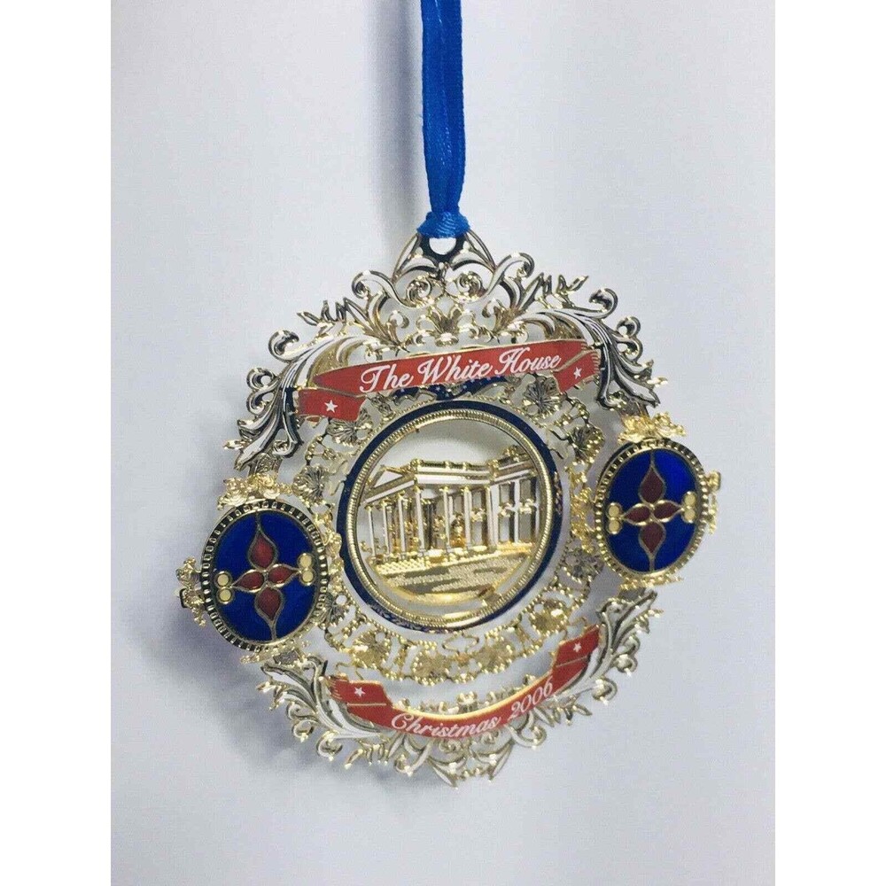 Christmas Ornament White House Historical Association 2006 With Box & Papers